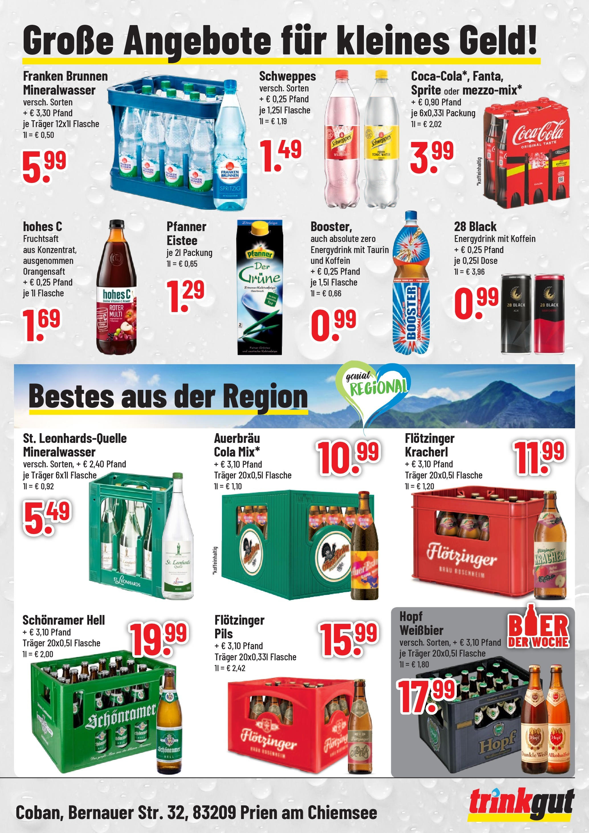 OFFERS - trinkgut: Wochenangebote (ab 05.05.2024) zum Blättern | Seite: 4 | Produkte: Weißbier, Pils, Orangensaft, Mineralwasser