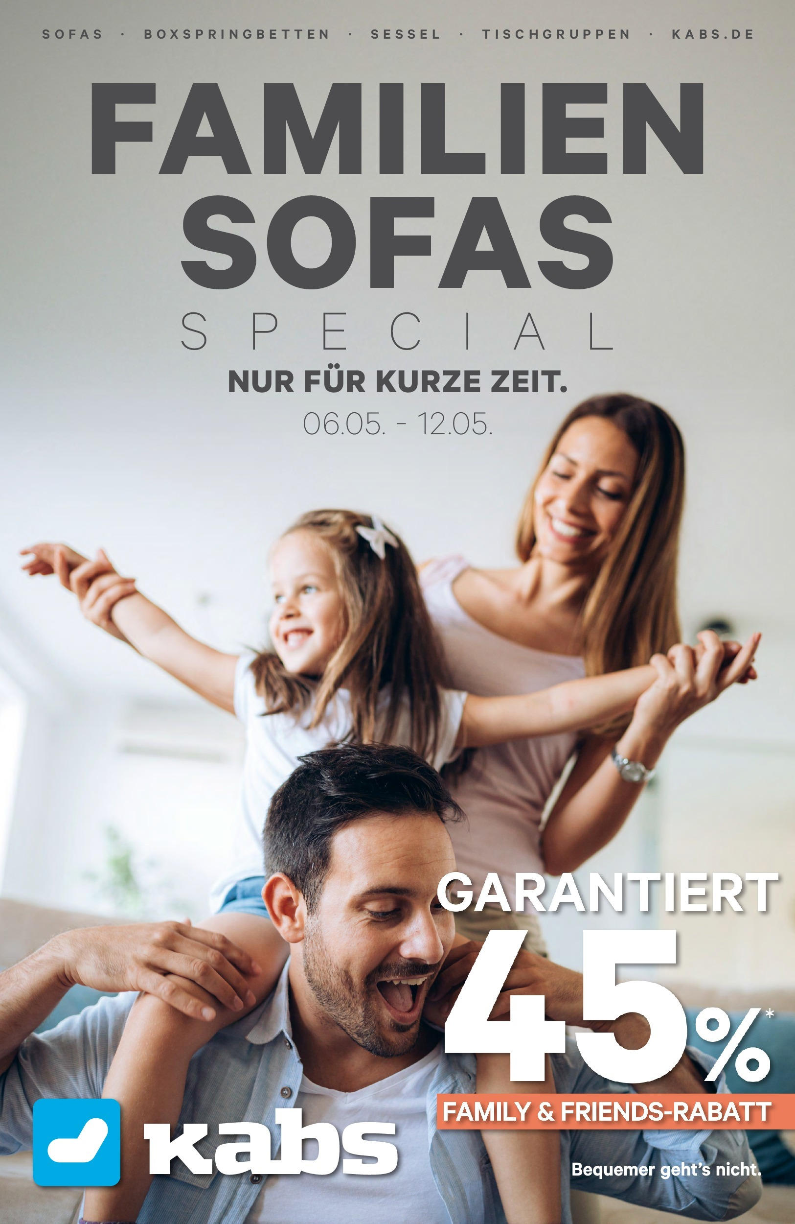 OFFERS - Kabs: Familiensofas Specialprospekt-02 (ab 05.05.2024) zum Blättern | Seite: 1