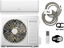 Be Cool Premium Quick Connect Split-Klimaanlage mit Heizfunktion (A++, 160 m³, 18000 BTU/h, Weiß)