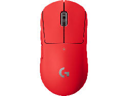 Logitech Gaming Maus Pro X Superlight Wireless, 1000Hz, 2.4 GHz / USB, 25600dpi, Rot