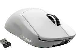 Logitech G pro X Superlight Lightspeed, 63 Gramm, Kabellose Gaming Maus, kompatibel mit PowerPLAY, Wei&szlig;