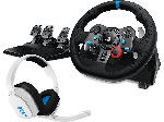 MediaMarkt Logitech G29 Driving Force Rennlenkrad und Bodenpedale für PS5, PS4, PC, Mac + Astro A10 Gen 1 Gaming Headset; Rennlenkrad + Kabelgebundenes Headset - bis 06.05.2024