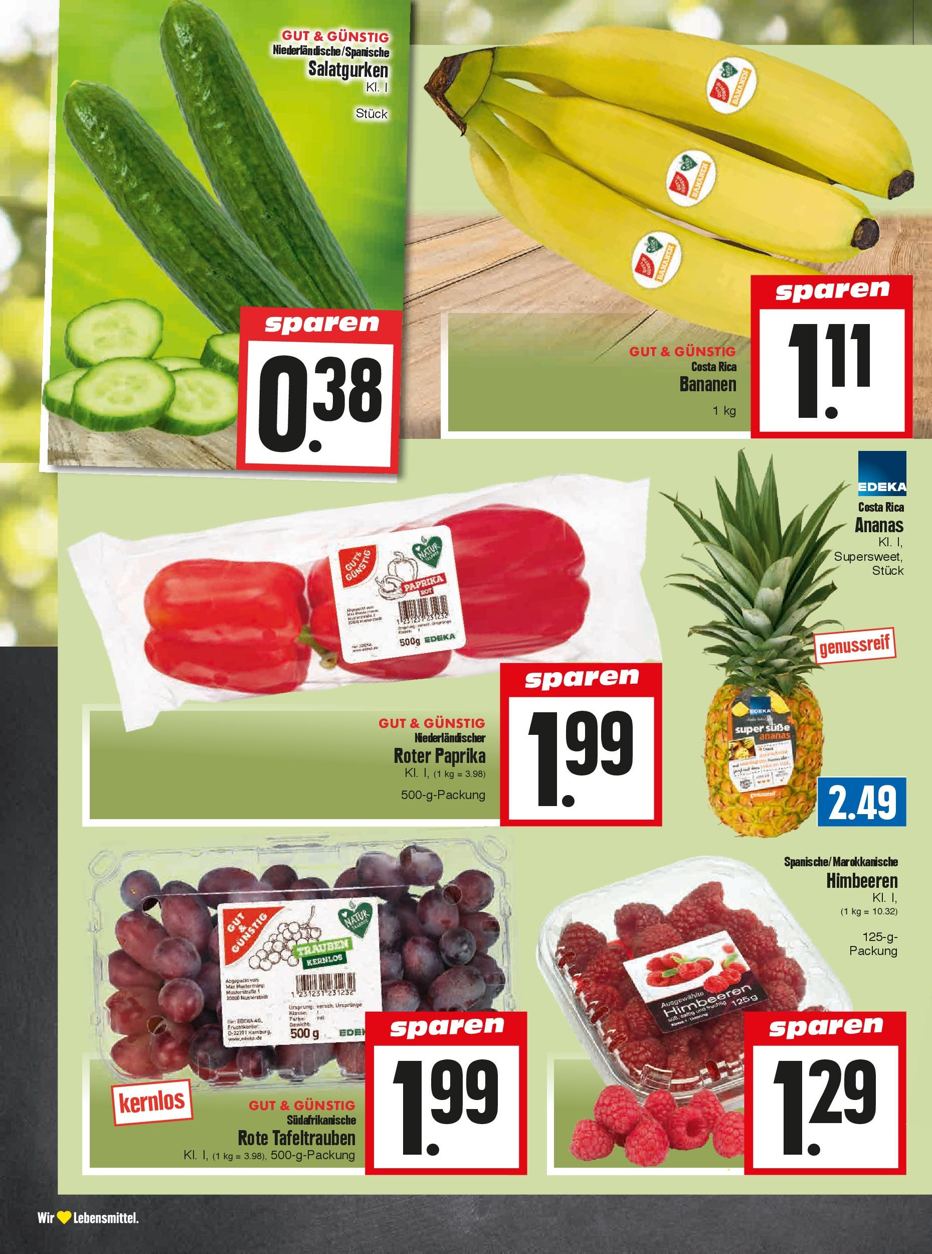 OFFERS - Edeka Hahner: Wochenangebote (ab 05.05.2024) zum Blättern | Seite: 6 | Produkte: Bananen, Ananas