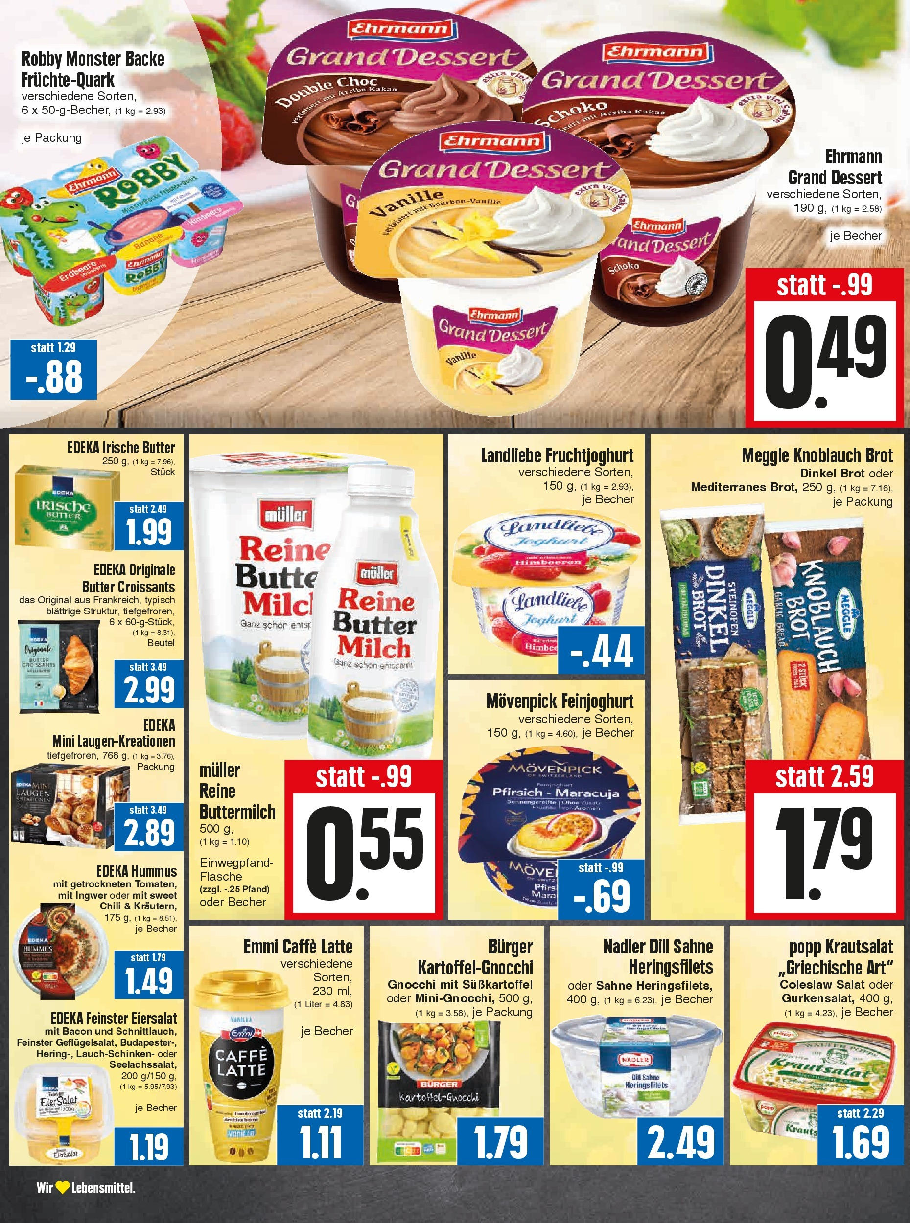 OFFERS - Edeka Hahner: Wochenangebote (ab 05.05.2024) zum Blättern | Seite: 12 | Produkte: Butter, Fruchtjoghurt, Chili, Salat