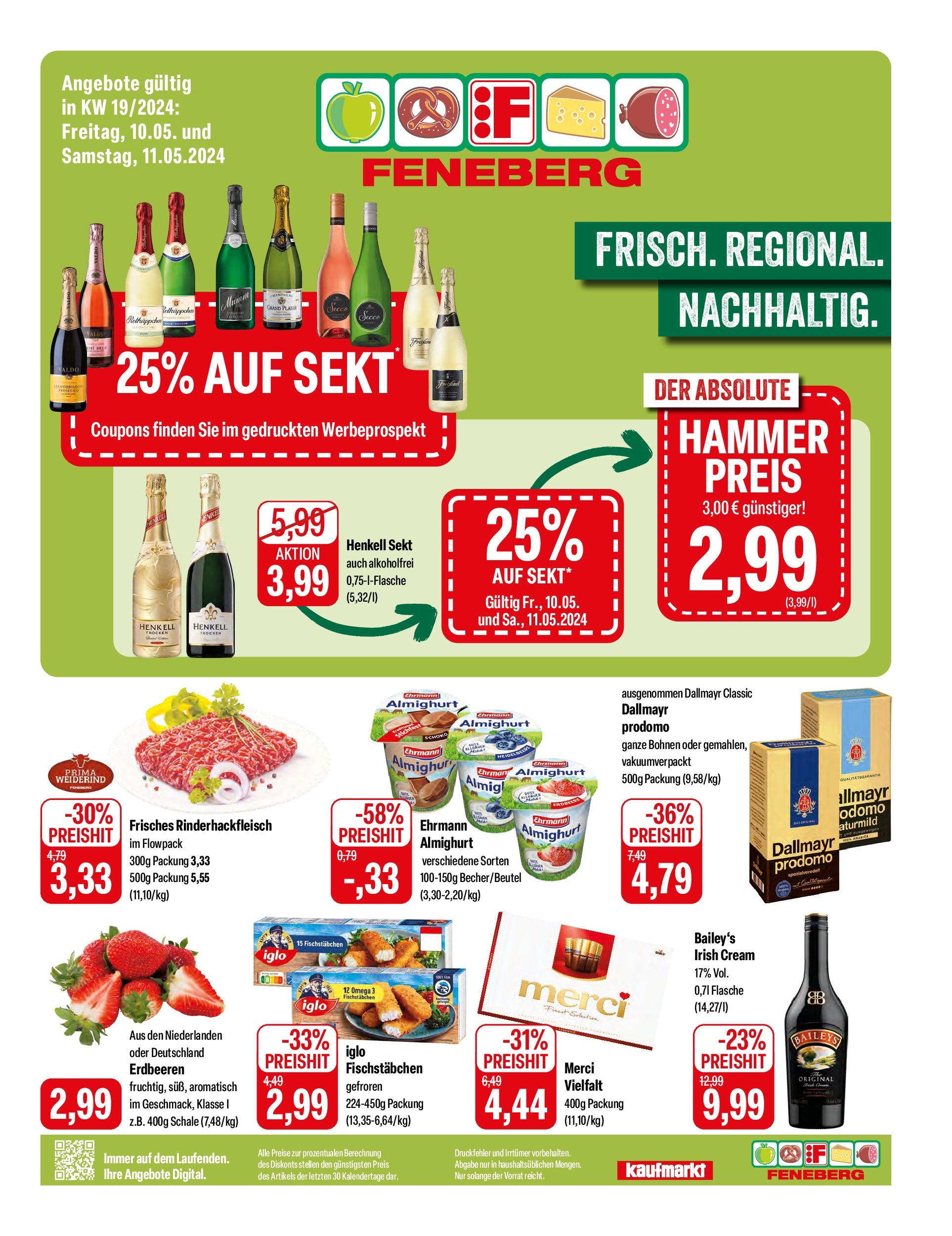 Feneberg Angebote (ab 10.05.2024) zum Blättern | Seite: 1 | Produkte: Sekt, Erdbeeren