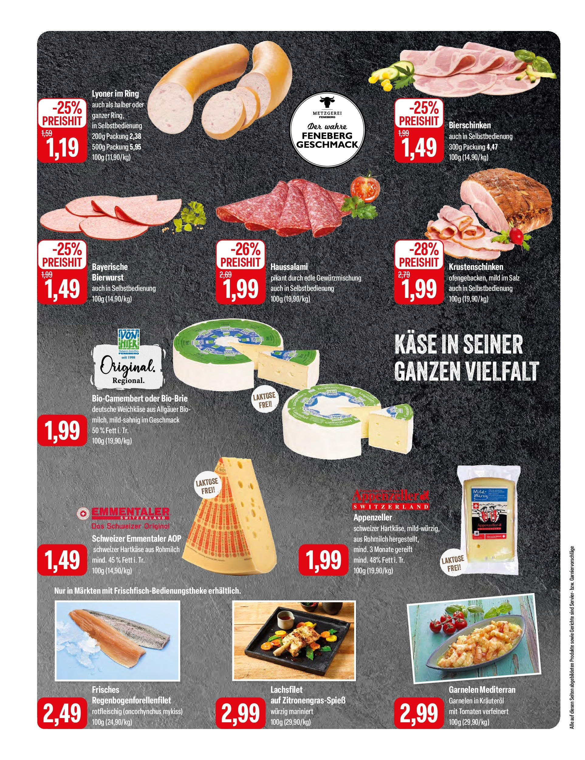 Feneberg Angebote (ab 10.05.2024) zum Blättern | Seite: 4 | Produkte: Käse, Tomaten, Garnelen, Salz