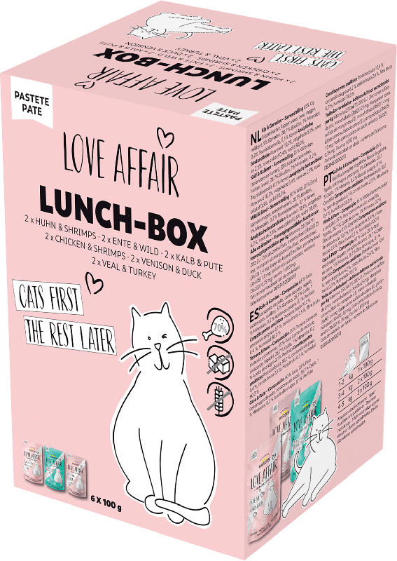 Love Affair Nassfutter Katze "Lunch Box" Multipack (6x100 g)