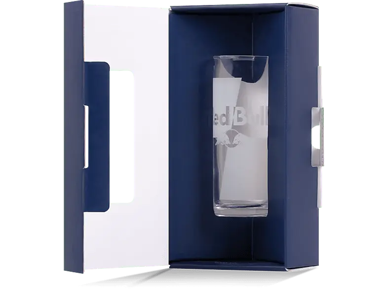 Red Bull Transparentes Getränkeglas