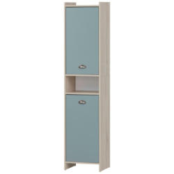 Hochschrank Lindholm Sandeiche Nachbildung taubenblau B/H/T: ca. 40,2x176,3x33 cm