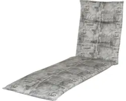 Auflage für Liege Doppler Spot 195 x 60 cm Love grau