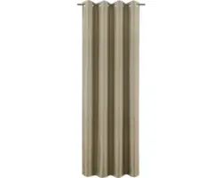 Ösenschal Wave taupe 140x280 cm