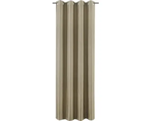 Ösenschal Wave taupe 140x280 cm