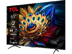 TCL 65C655 (65 Zoll 4K QLED TV mit Google und Game Master 3.0, 144Hz Motion Clarity Pro, Sprachassistent); LED QLED TV
