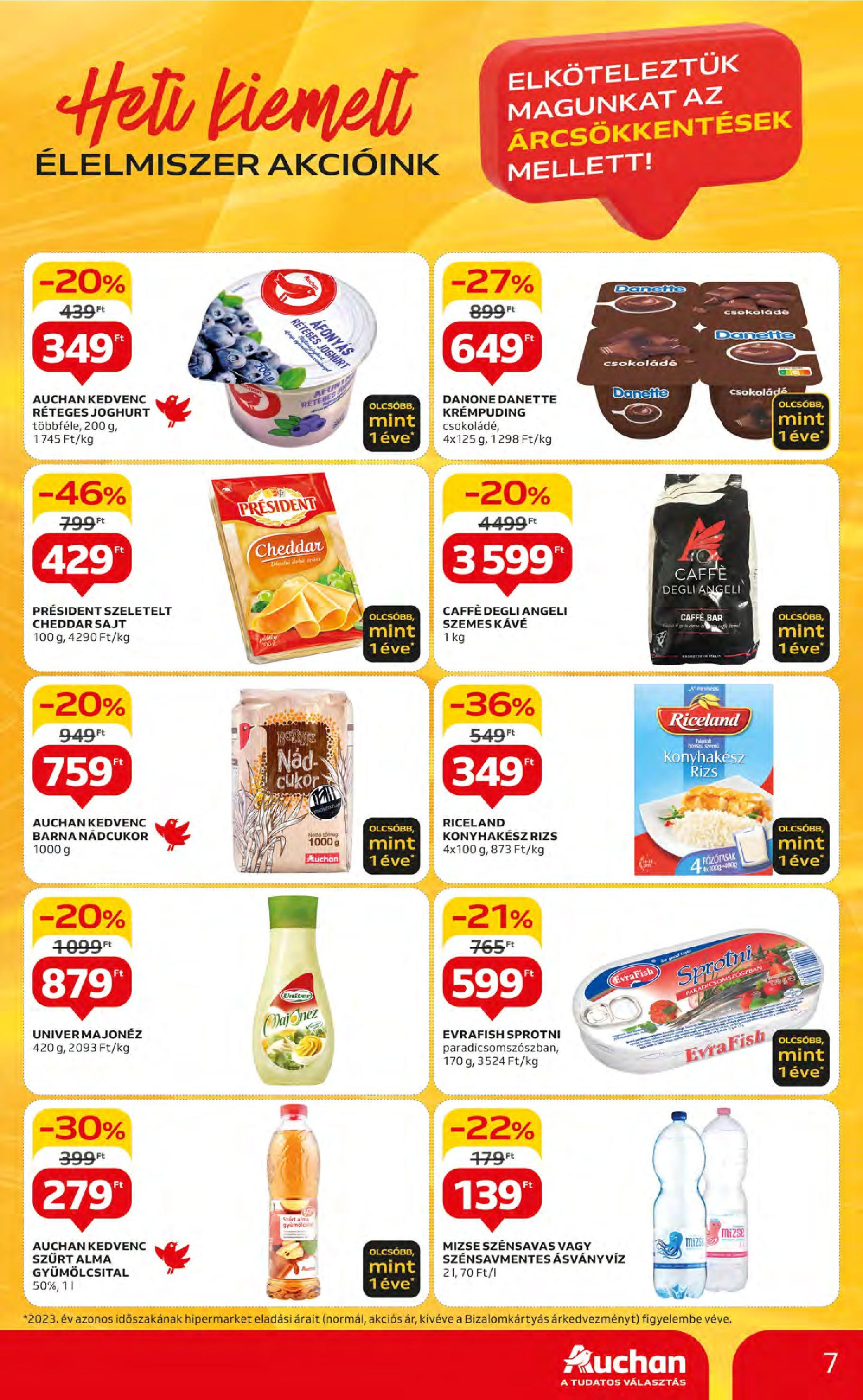 Auchan  Akciós újság - 2024.05.09. -tól/töl > akció, szórólap 🛍️ | Oldal: 7 | Termékek: Gyümölcsital, Nádcukor, Sajt, Cukor