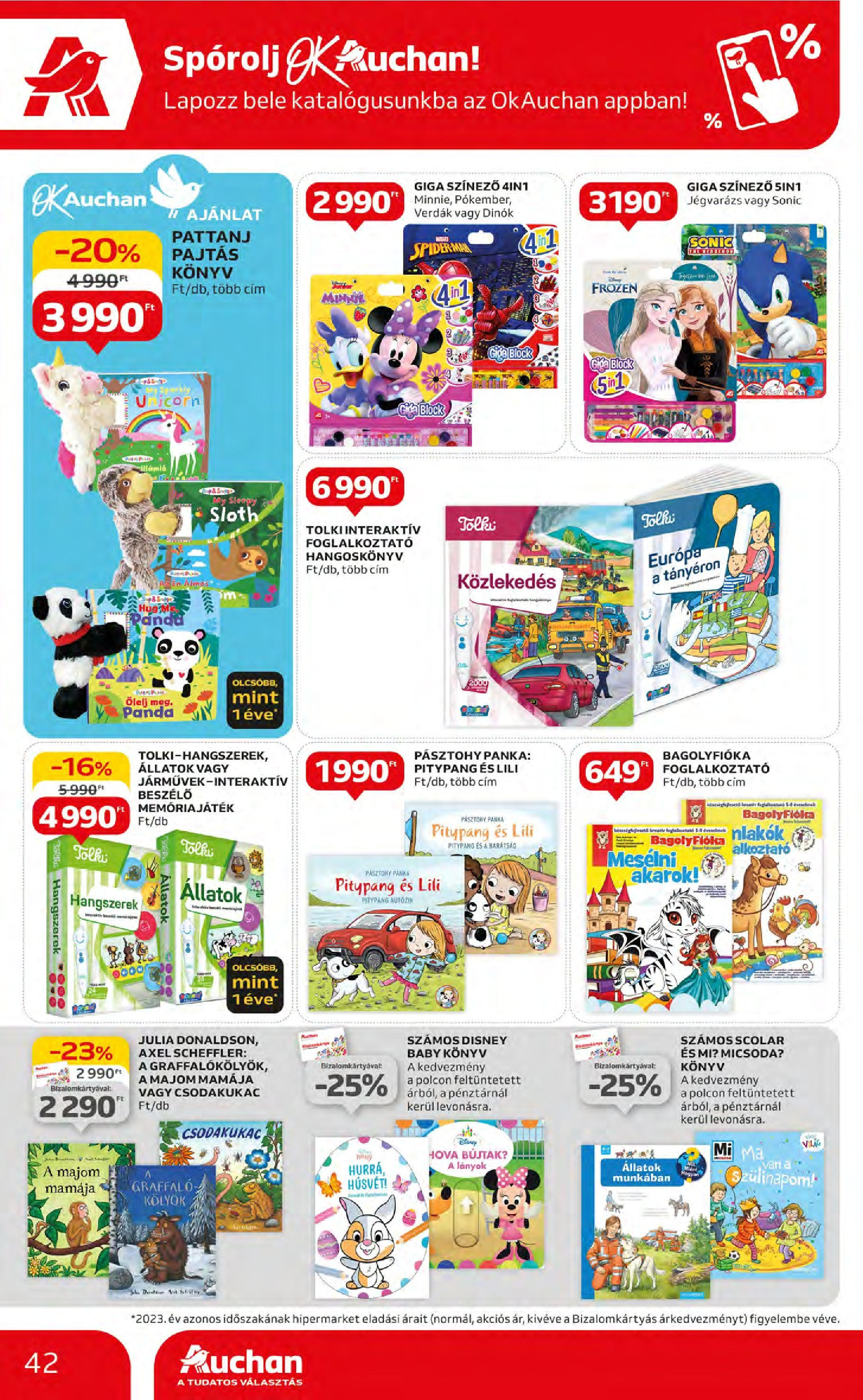 Auchan  Akciós újság - 2024.05.09. -tól/töl > akció, szórólap 🛍️ | Oldal: 42