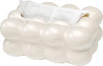 dm-drogerie markt Taschentuchbox aus Keramik "Bubbles", weiß (23x13x8,5cm) - bis 15.05.2024