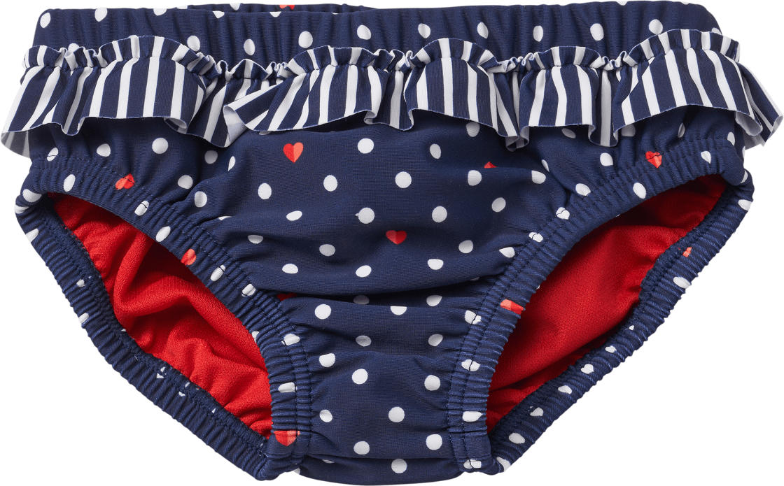 PUSBLU Schwimmwindel mit Punkte-Muster, blau, Gr. 86/92
