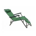 PRAKTIS Сгъваем 3-позиционен къмпинг стол My Garden T4001 зелен