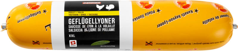 Saucisse de Lyon à la volaille Denner, XXL, 600 g