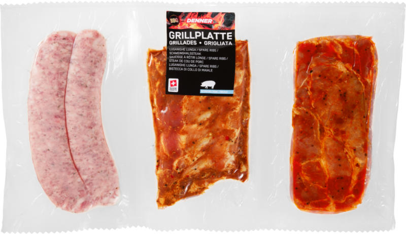 Grigliata BBQ Denner, Porc, env. 790 g, les 100 g