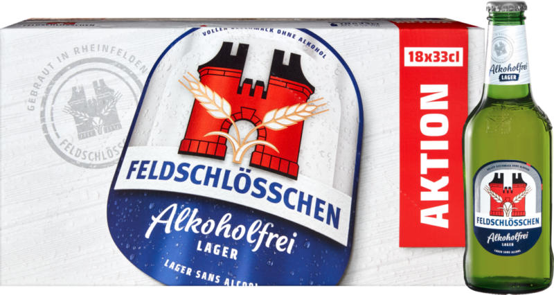Bière Sans alcool Feldschlösschen , 18 x 33 cl