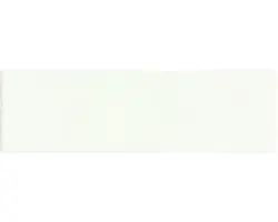 Steingut Wandfliese Borgo 6,5x20 cm weiß glänzend