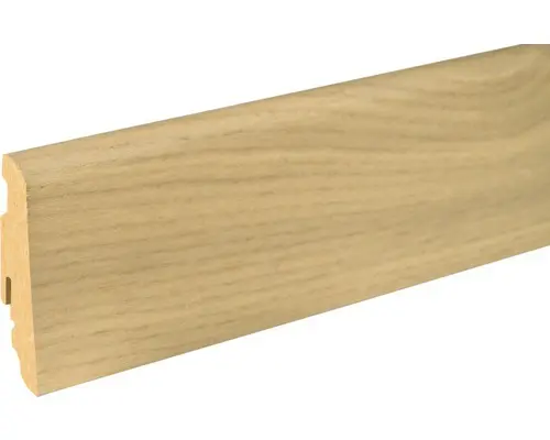 Sockelleiste furniert SU60L Eiche weiß 262 19x58x2400 mm