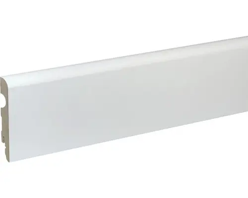 Sockelleiste FU91L MDF weiß lackiert 15x89 mm L:2400 mm