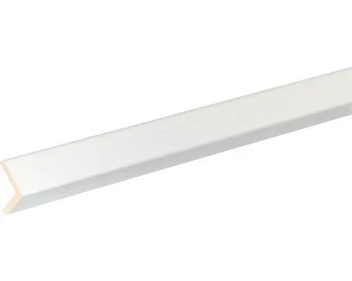 Winkelleiste Buche weiß lackiert 27x27 mm L:2400 mm