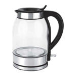 POCO Einrichtungsmarkt Nobitz Emerio Glas-Wasserkocher WK-131038.1 transparent schwarz silber Glas Edelstahl ca. 1,7 l