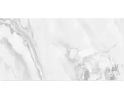 Feinsteinzeug Bodenfliese Galaxy Azzuro 60x120 cm grau weiß blau glänzend rektifiziert