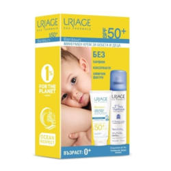 Uriage Bariesun SPF50+ Слънцезащитен минерален крем 100мл. + Термална вода за бебета и деца 150мл.