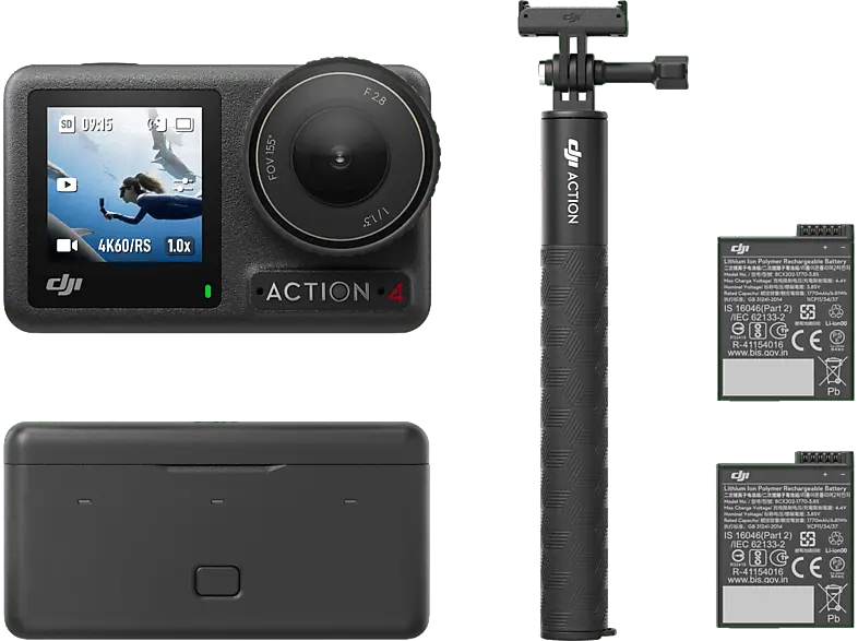 DJI Osmo Action 4 Adventure-Combo Cam; Action Cam