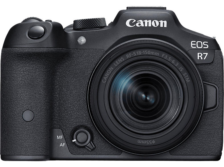 Canon Systemkamera EOS R7 mit Objektiv RF-S 18-150mm f3.5-6.3 IS STM; Systemkamera Set