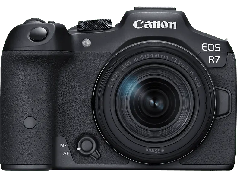 Canon Systemkamera EOS R7 mit Objektiv RF-S 18-150mm f3.5-6.3 IS STM; Systemkamera Set