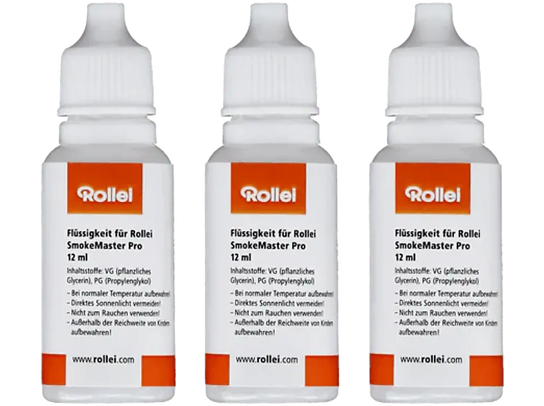 Rollei Ersatz-Flüssigkeit (3er-Set) für SmokeMaster / Pro