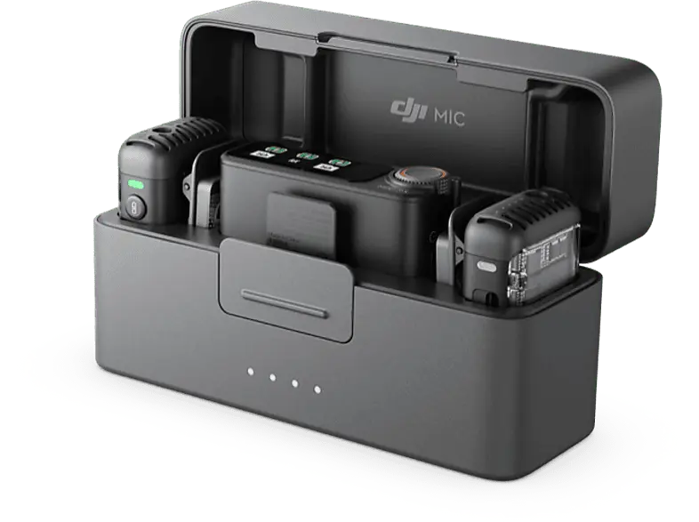 DJI Mic 2 (2 Sender + 1 Empfänger Ladeschale); Mikrofonsystem