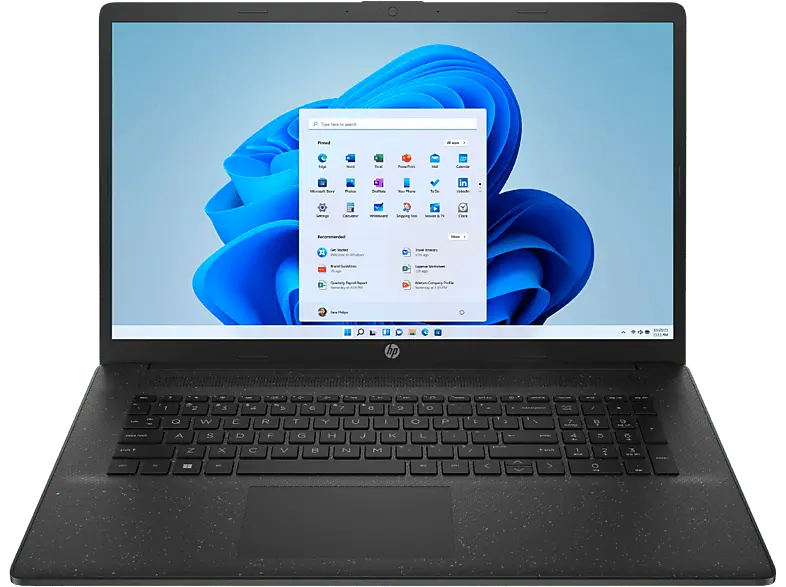 HP 17-cn0910ng Notebook 17,3 Zoll, HD+, Intel® Celeron® Prozessor N4120, 8 GB RAM, 256 SSD, Windows 11 Home (64 Bit), UHD 600, Jet Black