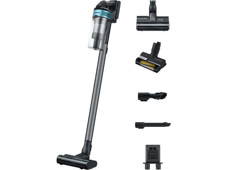 Samsung VS20B75AGR1/GE Jet 75 Pet Staubsauger (0,8 l, Akkulaufzeit: 60 Minuten, ChroMetal (Silber) Teal Mint)