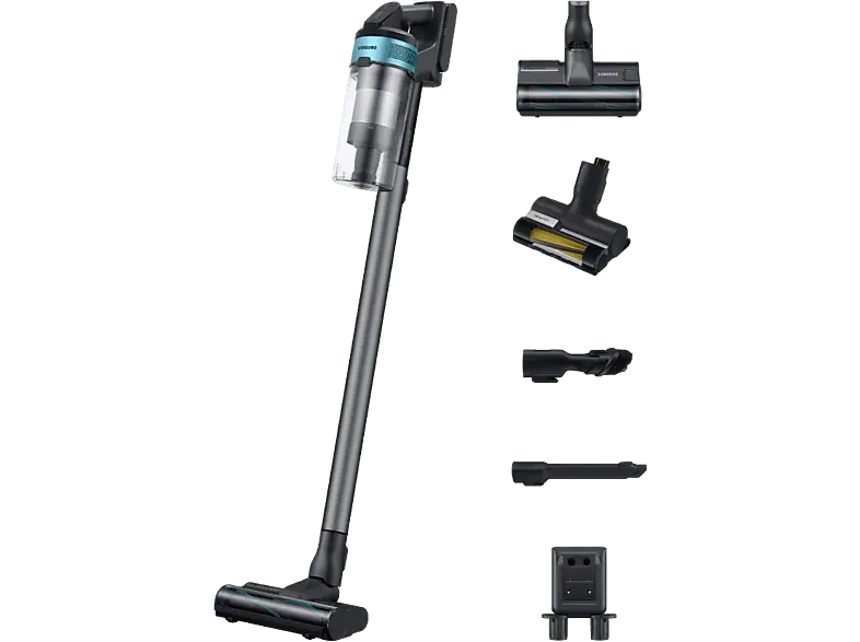 Samsung VS20B75AGR1/GE Jet 75 Pet Staubsauger (0,8 l, Akkulaufzeit: 60 Minuten, ChroMetal (Silber) Teal Mint)