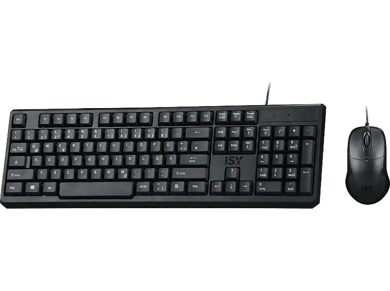ISY Desktop-Set IDE-2000, kabelgebunden, USB, deutsch, schwarz
