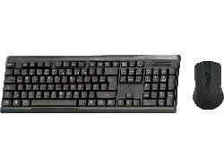 ISY Desktop-Set IDE-2500, kabellos, USB, deutsch, schwarz