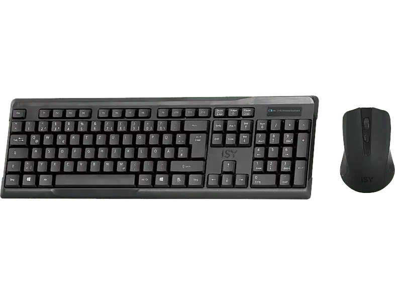 ISY Desktop-Set IDE-2500, kabellos, USB, deutsch, schwarz