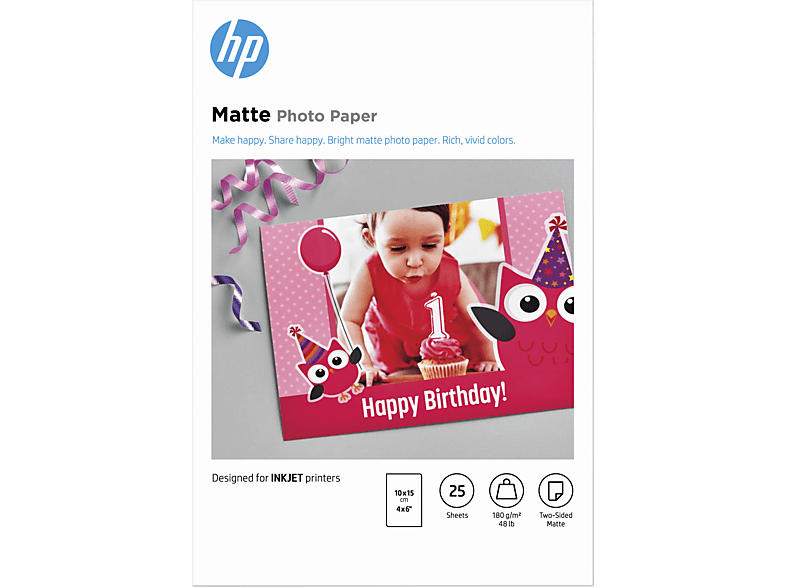 HP Fotopapier matt - 25 Blatt/10 x15 cm