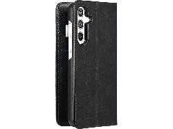 ISY ISC 3138 Handyhülle Bookcover, für Samsung Galaxy S24, Schwarz; Schutzhülle