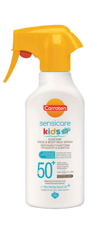 Carroten Kids Слънцезащитно мляко спрей SPF50+