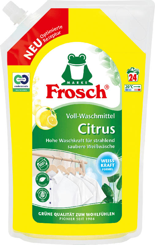 Frosch Vollwaschmittel flüssig Citrus