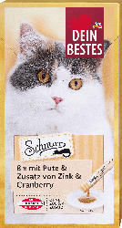 Dein Bestes Katzenleckerli Pute, Schnurr Multipack (8x15 g)