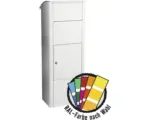 Hornbach MEFA Paketbriefkasten Stahl pulverbeschichtet BxHxT 409/1021/326 mm Beech 475M in RAL Sonderfarbe nach Wunsch