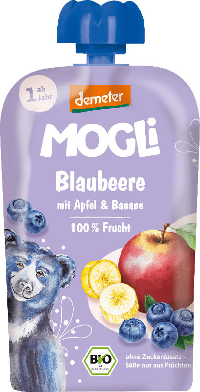 MOGLi Quetschie Blaubeere Apfel & Banane, ab 1 Jahr